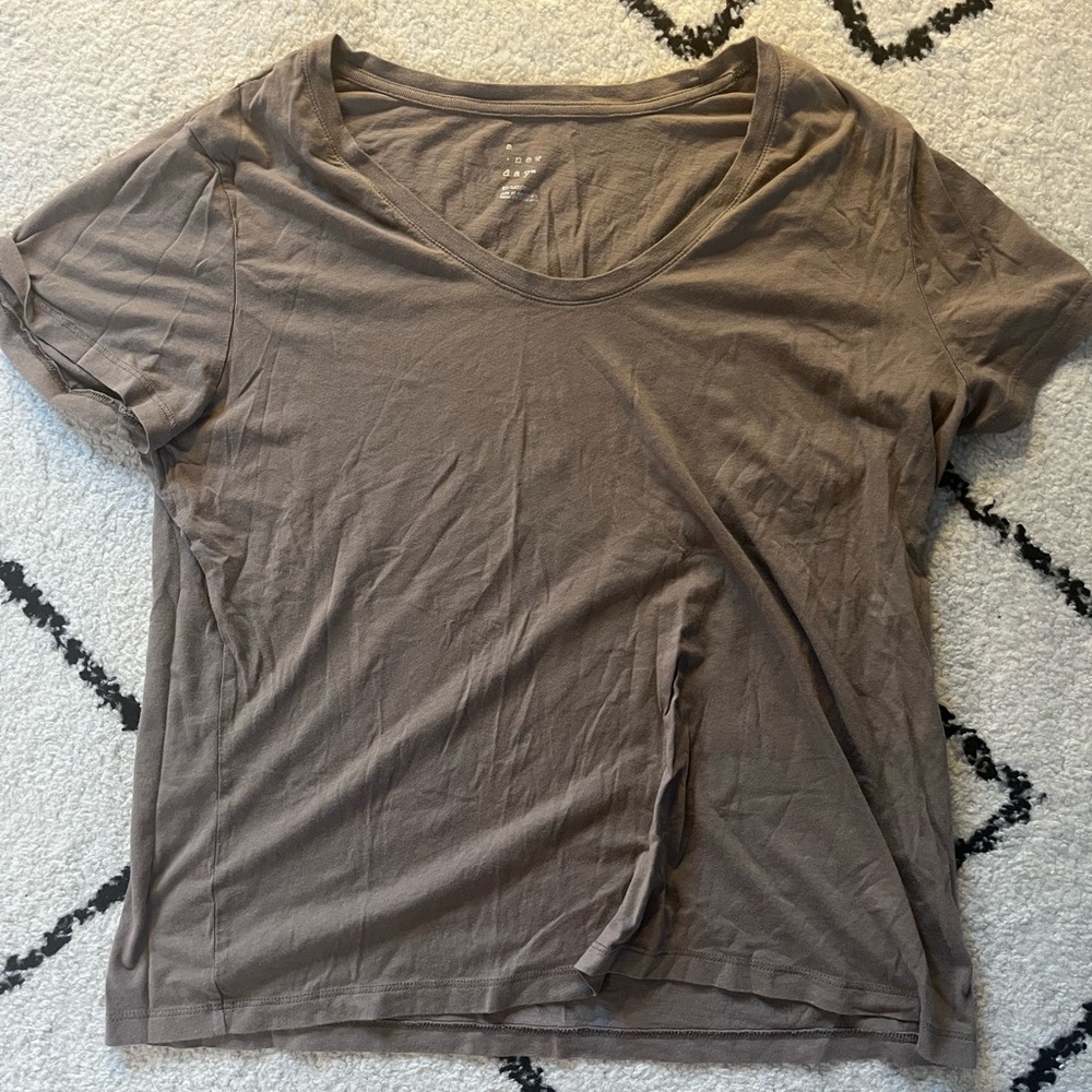Brown Short Sleeve Tee